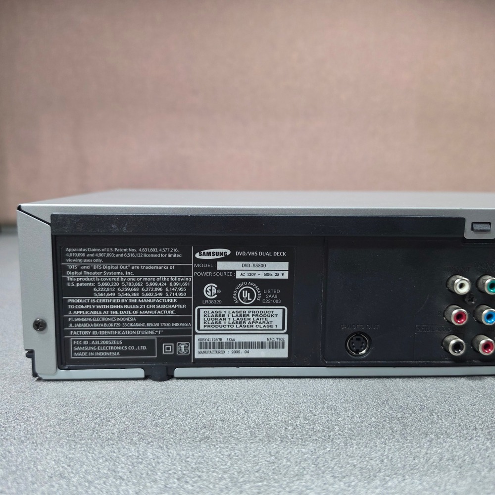 Samsung DVD/VHS Dual Deck Player DVD-V5500 4-Head Hi-Fi DVD NOT WORKING - Picture 6 of 16